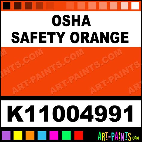 osha orange color code
