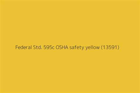 osha safety yellow hex code