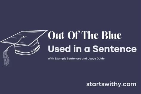 out of the blue in tagalog sentence