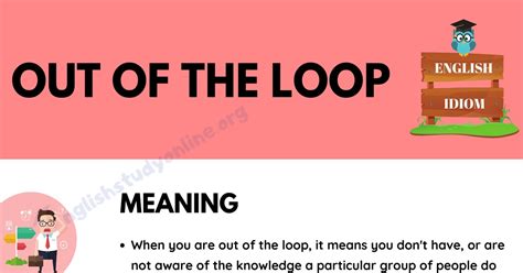 out of the loop meaning in tagalog
