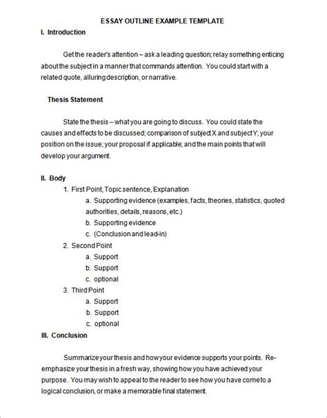 outline document template