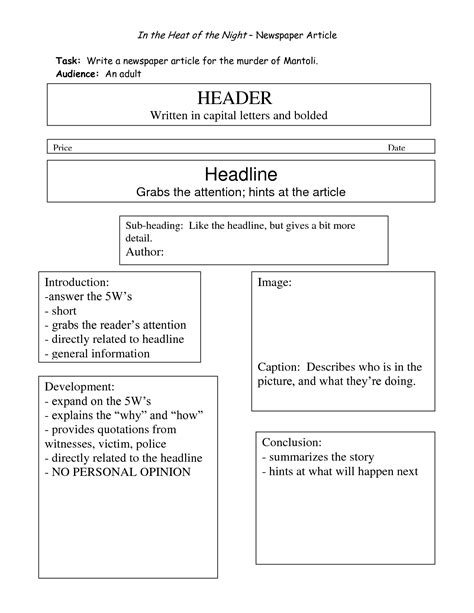 outline of article example