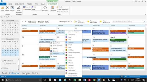 outlook shared calendar color coding not showing