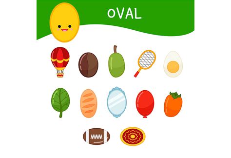 oval shape objects examples
