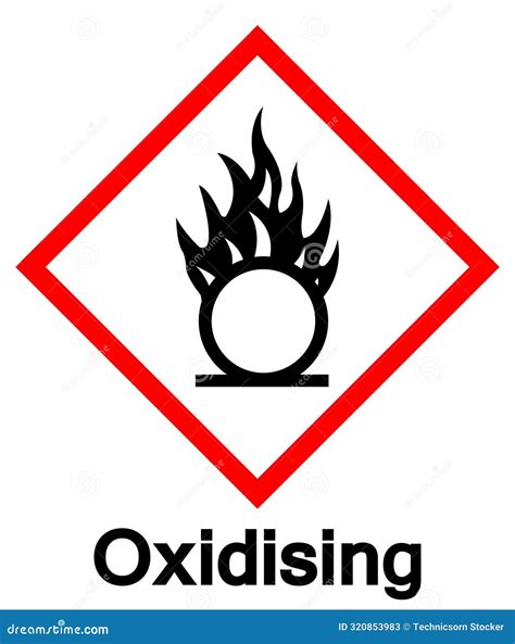 oxidiser hazard symbol