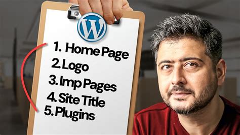 page setup wordpress