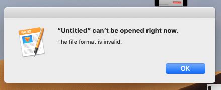 pages won't open mac