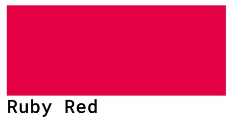 paint code for ruby red
