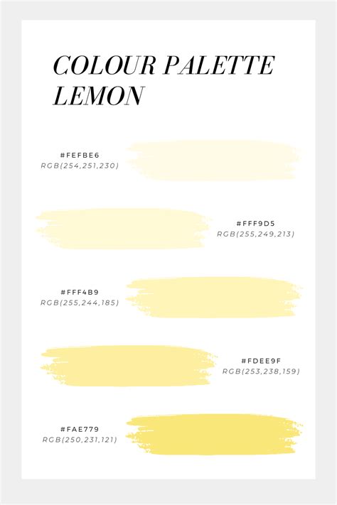 pale lemon yellow hex code