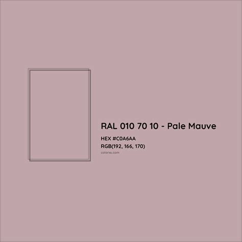 pale mauve color code