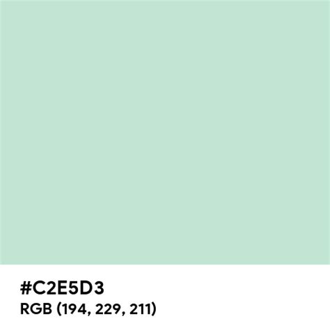 pale mint green hex code