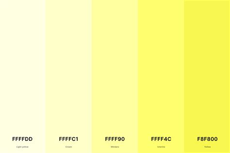 pale yellow color code hex code