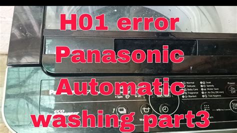 panasonic automatic washing machine error code u