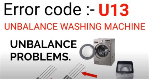 panasonic front loader error code u13