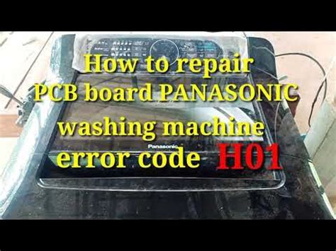 panasonic washing machine error code h01