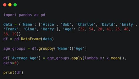 pandas apply example lambda