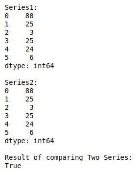 pandas average of two series