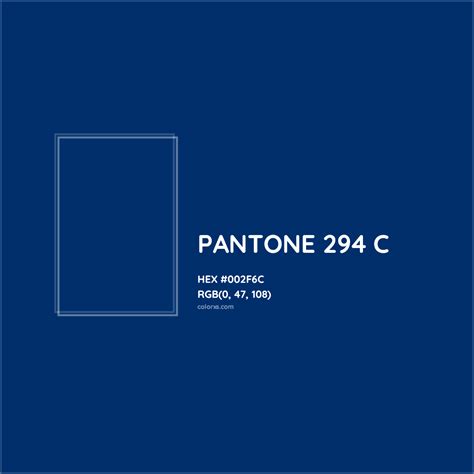 pantone 294 color code