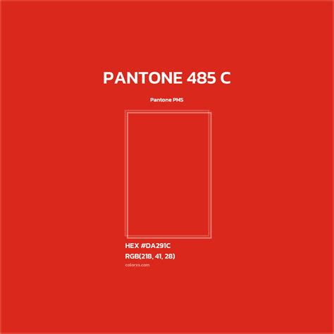 pantone 485 c color code