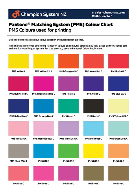pantone colour code pdf
