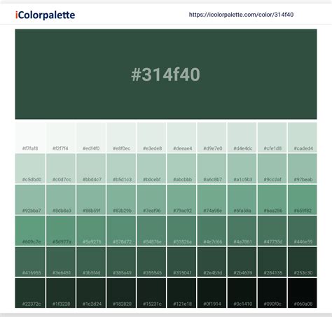 pantone dark green hex code