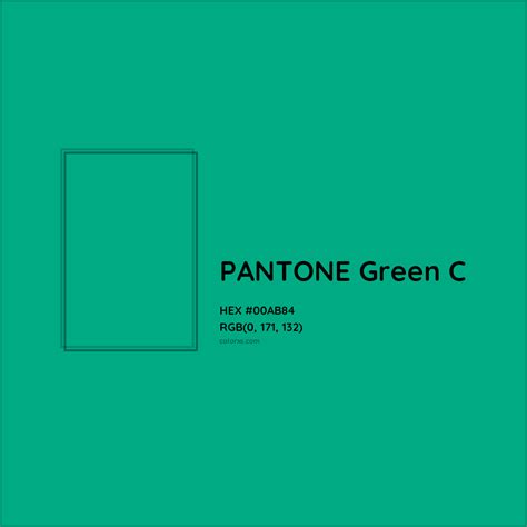 pantone green c hex code