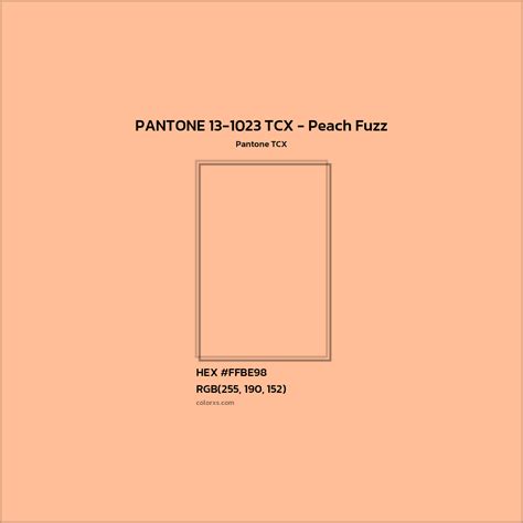pantone peach fuzz hex code