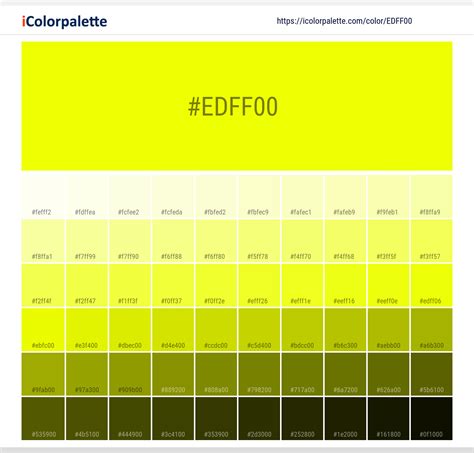 pantone safety yellow hex code