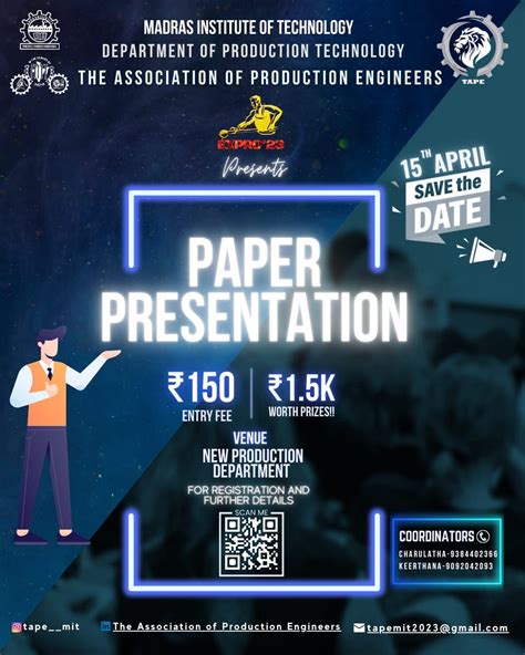 paper presentation events in chennai