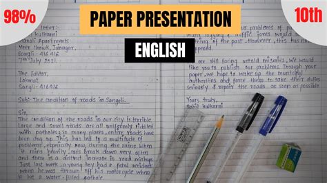 paper presentation format for 10th class