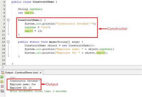 para que es el constructor en java