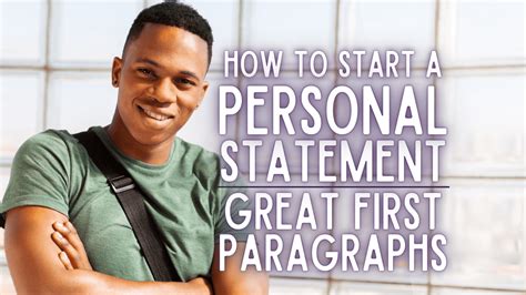 paragraphs of personal statement