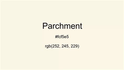 parchment paper hex code