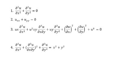 partial differential equations examples with solutions