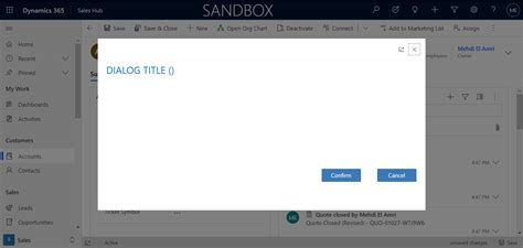pass data from custom page dialog to the parent model driven app