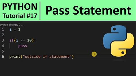 pass statement in python example w3schools