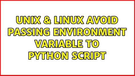 pass variables to python script