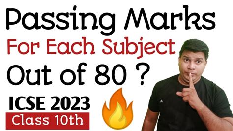 passing marks out of 80 in icse