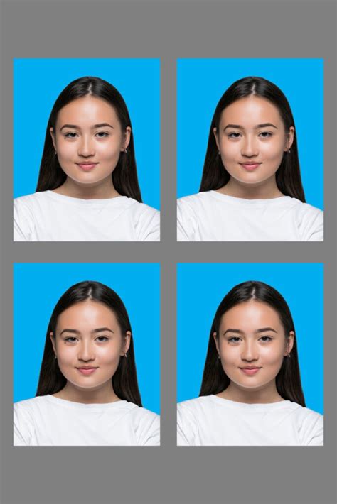 passport photo blue colour code