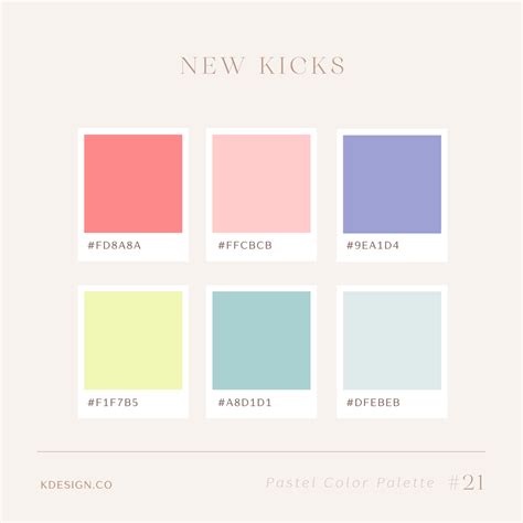 pastel color palette html code