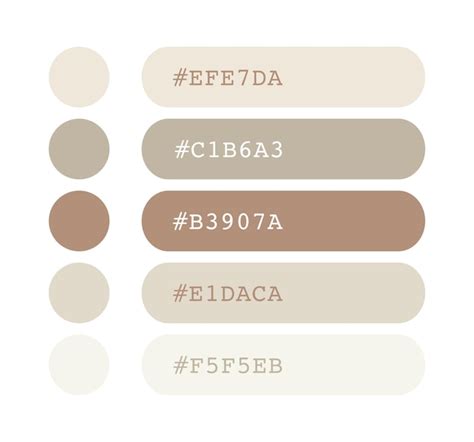 pastel light brown hex code