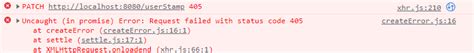 patch method not allowed
