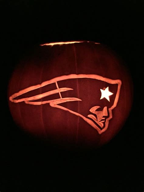 Patriots Pumpkin Carving Template