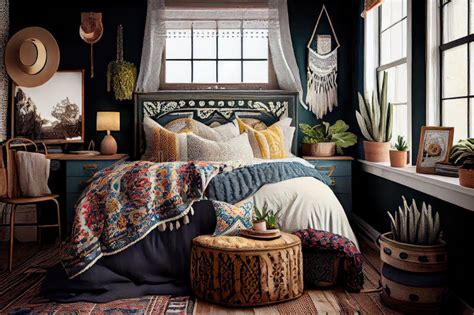 Pattern Mixing and Eclecticism in a Bedroom