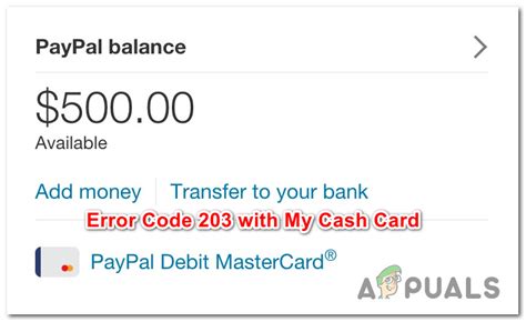 payment error code 203
