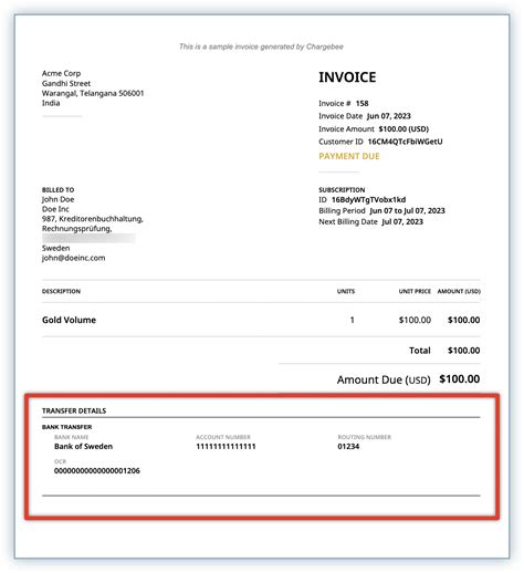 payment reference number format