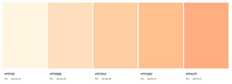 peach color code in html