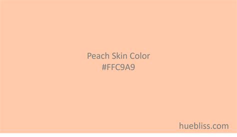 peach skin colour code