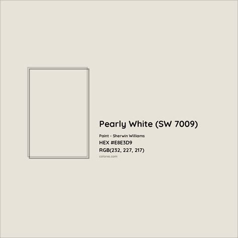pearly white color code