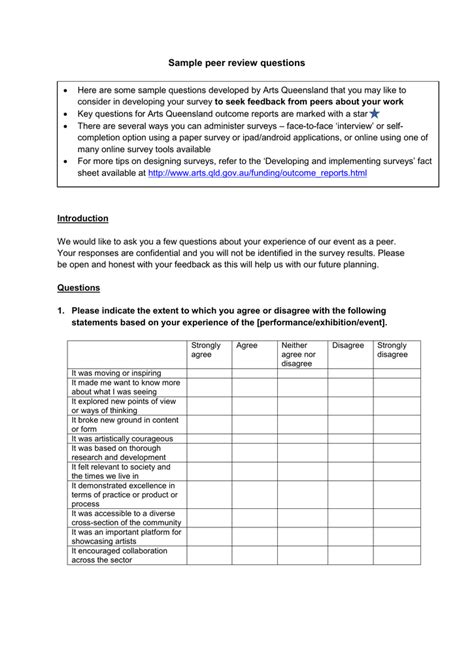 peer review questions examples